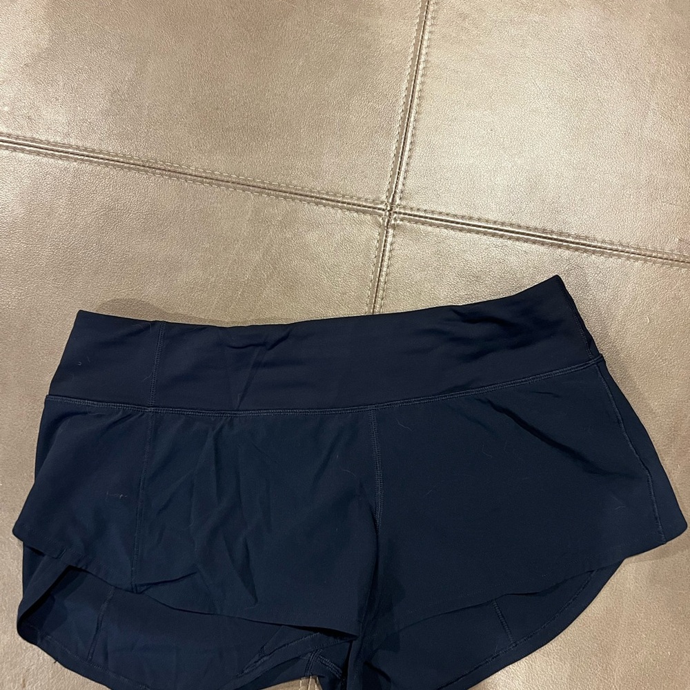 lululemon athletica Navy Layered Athletic Shorts - Picture 2 of 5